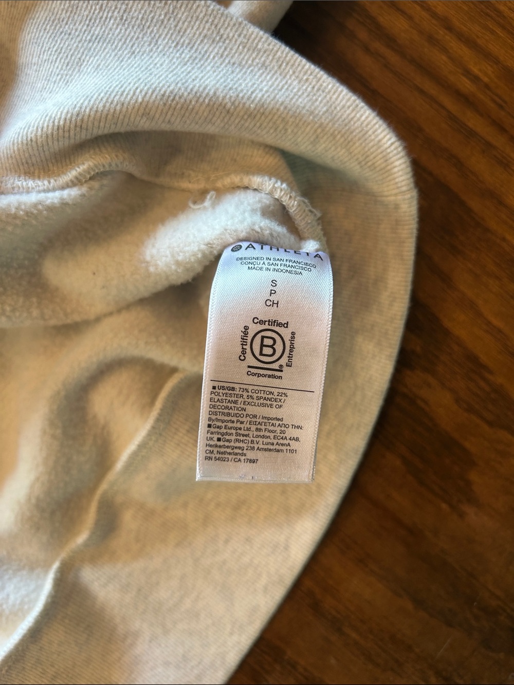 Athleta Women's Crewneck Sweatshirt in Light Gray - Picture 5 of 7
